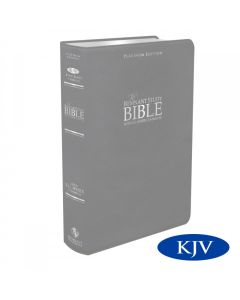 Platinum Remnant Study Bible KJV (Genuine Top-grain Leather Gray) King James Version