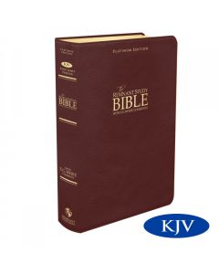 Platinum Remnant Study Bible KJV (Genuine Top-grain Leather Maroon) King James Version 