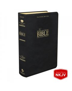 Platinum Remnant Study Bible NKJV (Genuine Top-grain Leather Black) New King James Version