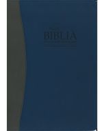 La Biblia De Estudio Remnant Piel Regenerada Azul/Gris RVR60 - Spanish Remnant Study Bible Bonded Leather Blue/Gray
