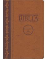 La Biblia De Estudio Remnant Piel Regenerada Fuerzas Especiales Cafe RVR60 - Spanish Remnant Study Bible Bonded Leather Special Forces Brown