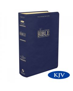Platinum Remnant Study Bible KJV (Genuine Top-grain Leather Blue) King James Version 
