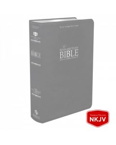 Platinum Remnant Study Bible NKJV (Genuine Top-grain Leather Gray) New King James Version