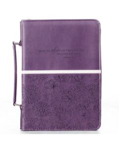 Purple LuxLeather Bible Case (fits 6.7” x 9.6” Bible)