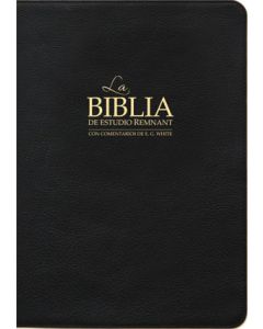 La Biblia De Estudio Remnant Piel Genuina Negro RVR60—Spanish Remnant Study Bible Top-grain Leather Black 